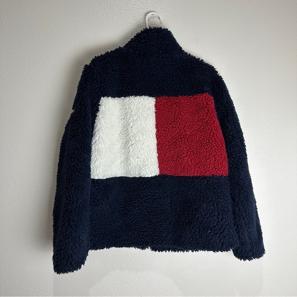 Tommy Hilfiger Deep Pile Womans Jacket Size Medium - Picture 4 of 8
